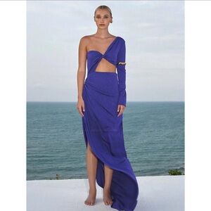 Baobab Collection Asymmetrical Purple Cameron Dress